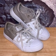CONVERSE Chuck Taylor All Star Two Tone Leather Kids Junior Sneakers Shoes Sz 13