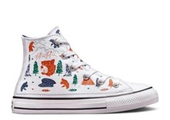Converse All Star Unisex Kids Junior Sneakers 672439F White/Midnight Navy/Black