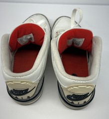 Jordan Air 3 Retro GS Summit White Red Black Leather Unisex Kids 5.5Y