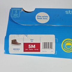 Stride Rite 360 Zayn Hook & Loop Ankle Sneakers Tan/Brown Kids 5M KB031803