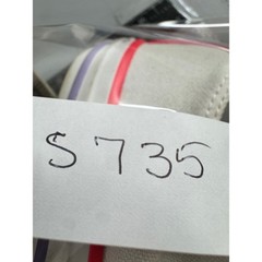 Converse Chuck Taylor Sneakers Junior 4 White Good Double Tongue Pink Purple