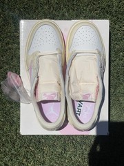 Travis Scott Jordan 1 Retro Low OG SP (PS) Size 3Y Shy Pink IQ7605-100