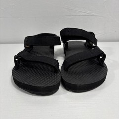 Teva Original Universal Kids Sz 2 Black Hook And Loop Sandals NEW
