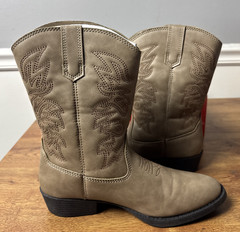 Deer Stags Ranch Cowboy Western Boots – Boys Girls Size 4 ( Big Kids)