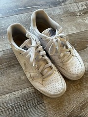 Nike Son Of Force(GS)Youth Triple White Low Top Sneakers Size 7Y