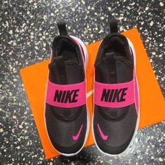 Nike Flex Runner 4 PS Unisex Kids Sneaker Black/Pink/White US 1Y