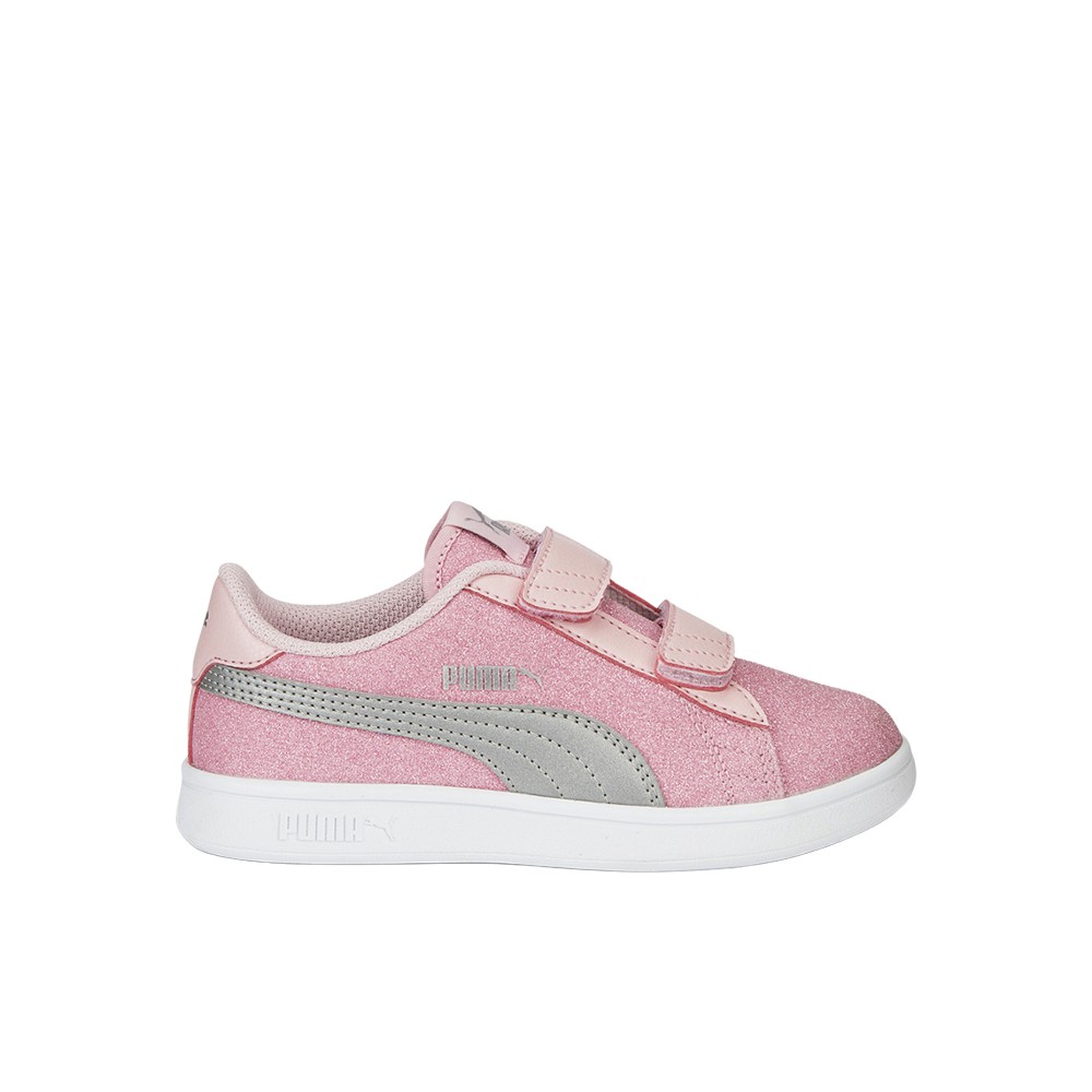 PUMA Smash V2 Glitz Glam V Slip On Youth Girls Pink Sneakers Casual Shoes 36737