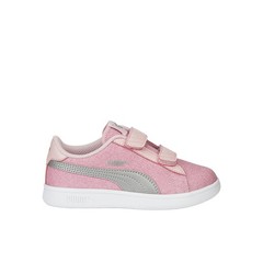 PUMA Smash V2 Glitz Glam V Slip On Youth Girls Pink Sneakers Casual Shoes 36737