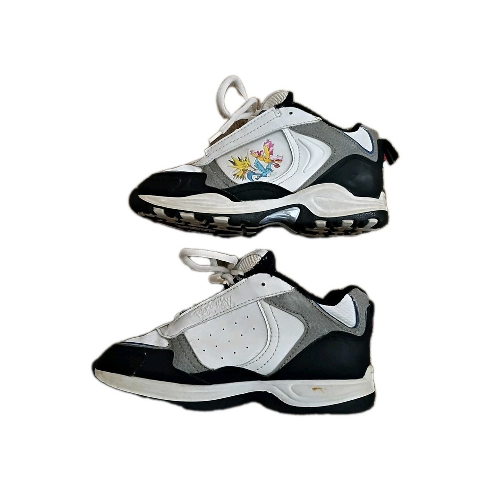 Vintage Kids Pokemon Lace Up Sneakers Size 3 Legendary Birds 2001