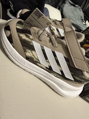 adidas Runfalcon 6 EL Cloudfoam Hook & Loop Camo Low Top Sneaker US 9.5