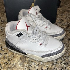 Nike Air Jordan 3 Retro Size 11c White Cement Reimagined (PS) DM0966-100