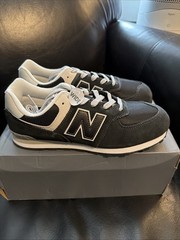 New Balance 574 Core Pack Little Kids‘ Shoes Size 7Y Wide Black-White GC574-EVB