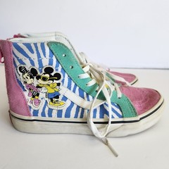 Vans Kids Disney 80’s Mickey Minnie Mouse Sk8 Hi Shoes 90th Anniversary Size 1.5