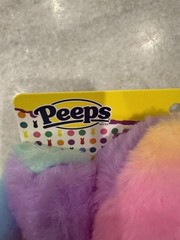 Peeps Slippers and Headband Set, Rainbow Size 13/1