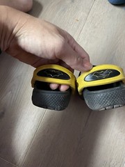 Crocs Batman Bruce Wayne Dark Knight Black Yellow DC Baby Toddler Sandal Clog 5