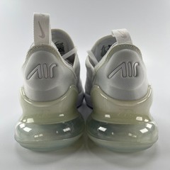 Nike Air Max 270 White Metallic Silver GS Kids Shoes 943345-103 Size 4Y