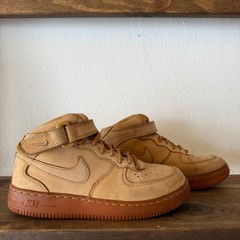 Nike Air Force 1 Mid ’07 WB Flax Wheat Sneakers Kids Size 2.5Y AH0756-203