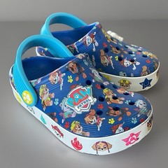 Crocs Kids Paw Patrol Classic Clogs Shoes Slip On Blue Youth Size 9 C