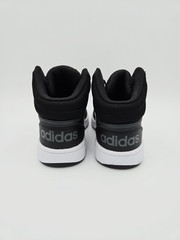 Adidas Hoops 3.0 Mid Core Black-Cloud White Kids‘ Shoes GW0402 #B23