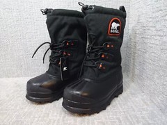Sorel Youth Size 4Y US Black Waterproof Outdoor Winter Snow Boots
