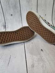 Kids Vans Size 1 Multicolor Butterfly Checkers