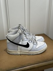 Nike Kids Dunk High PS Summit White/Blue Mid Rise Sneakers- 3.5Y