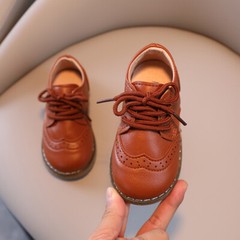 Children’s Leisure Beanstalk Student Sports Board Comfortable Leather Shoes
