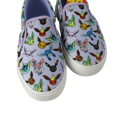 Pokémon Eevee Evolutions Ground Up Shoes Size 2 Slip On Sneakers NWT Multi-Color