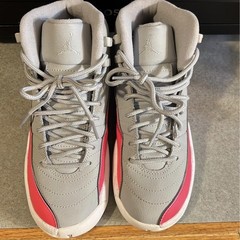 Jordan Retro 12 Wolf Grey Silver Pink Racer White Black 510815-060 Size 4