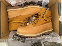 Timberland Courma Kid Roll Top Boot Wheat Nubuck Unisex Kids US 4 M