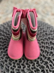 GYMBOREE GIRLS PINK SWEATER BOOTS SIZE 6 NEW SO CUTE!