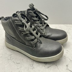 Eddie Bauer Gray Leather Side Zip Casual Boots Kid’s Size 3