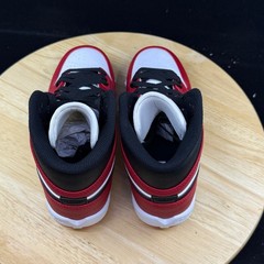 Nike Air Jordan 1 Mid Youth Cleat Chicago Baseball Football HF6883-106 Size 3.5Y