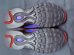 Nike Air Max 97 Unisex Kids Black/Blue/Orange/Pink Low Top Sneakers 7Y