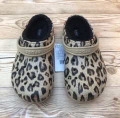 Crocs Classic Lined Animal Leopard Print Clog Select-a-Size