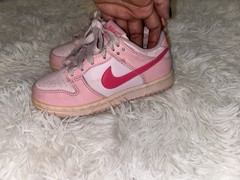 Nike Pink Unisex Kids Sneakers & Slides Lace Up/Slip On Size 12C
