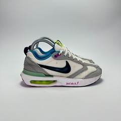 Nike Air Max Dawn White Gray Just Do It Athletic Running Shoes Sneaker Youth 5