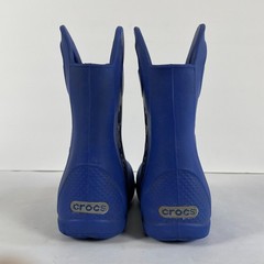 CROCS Handle It Rain Boot Little Kids Size C10 Blue Pull On Waterproof
