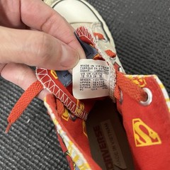 Superman Converse- Comic Con- Limited Edition DC Comics High-Top 12Y