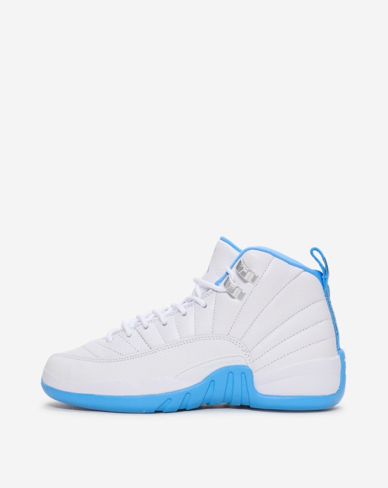 Nike Kid’s Size 6 Air Jordan 12 Retro GS (153265 112) Sneaker Trainer White