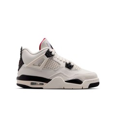 GRADE SCHOOL AIR JORDAN 4 RETRO FLIGHT CLUB_SAIL/BLACK-RED IM4026-100-SIZE 4