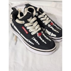 Heelys Pro 20 Prints Skeleton Skate Shoes Black White Kids Youth 13C HES101890