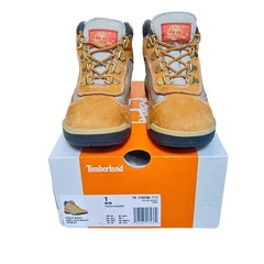 Timberland Youth Field Boot Mid Lace Wheat Nubuck Leather TB115745 713 Size 1 M