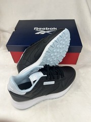 Reebok Classic Leather SP Junior Running Shoes Youth US 5.5 Black Blue White