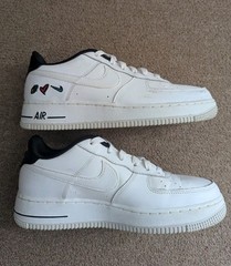 Nike Air Force Peace Love Swoosh White Size 7Y EUR 40