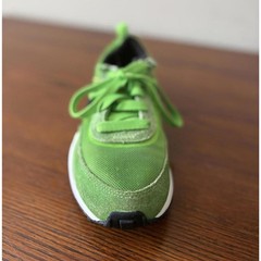 Nike Waffle One Electric Green Mesh Shoes DC0480-300 Size Youth Kids 2Y