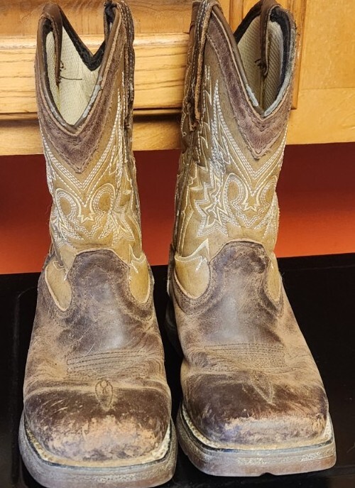 Lil‘ Durango DWBT099 Kids Square Toe 8″ Western Cowboy Boots Youth Boys 13.5 M