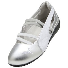 PUMA Speedcat Ballet Metallic Silver White 40613301 GS SZ 4Y-7Y Girls Womens New