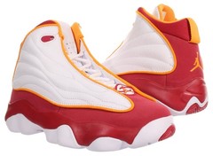 Nike Big Kid’s JORDAN PRO STRONG (GS) White – Red Basketball Shoes Size 6.5Y NIB