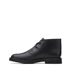 Clarks Kids Desert Boot O Black Leather 26168040